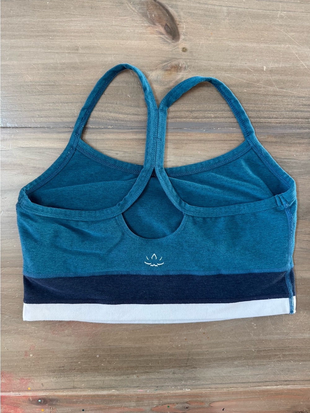 Beyond Yoga Spacedye Horizon Colorblock Cropped Tank Women’s M Blue